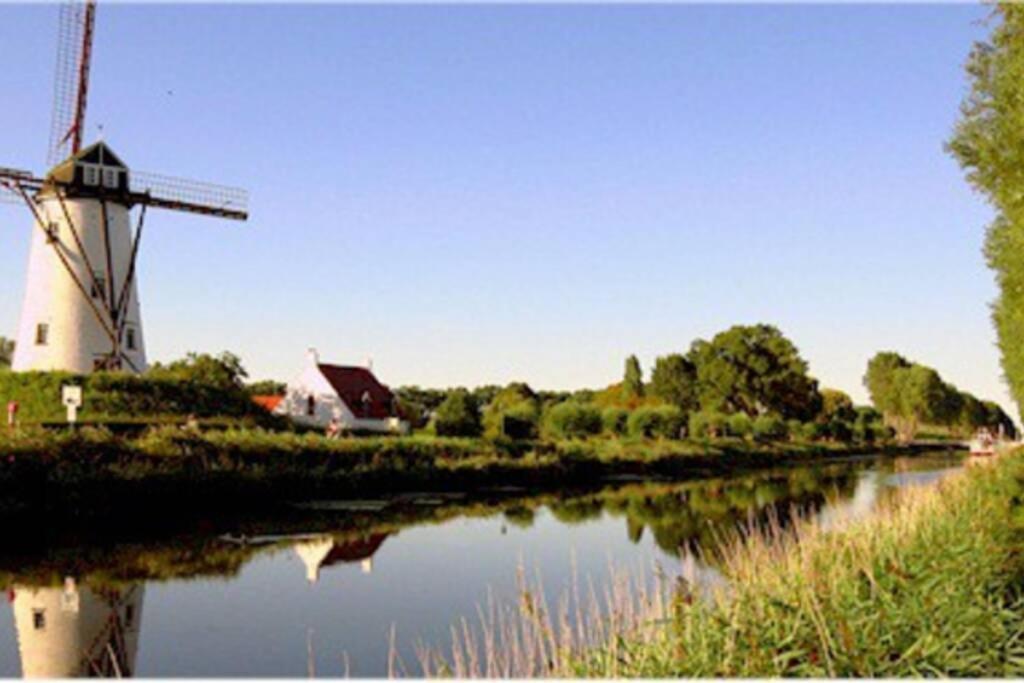 Duplex Appertement Met Zicht Damse Vaart @ Brugge Daire Dış mekan fotoğraf
